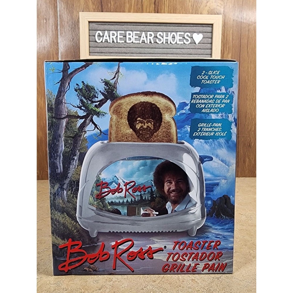 Uncanny Brands Bob Ross Toaster - Toasts Bob's Iconic Face onto Your Toast